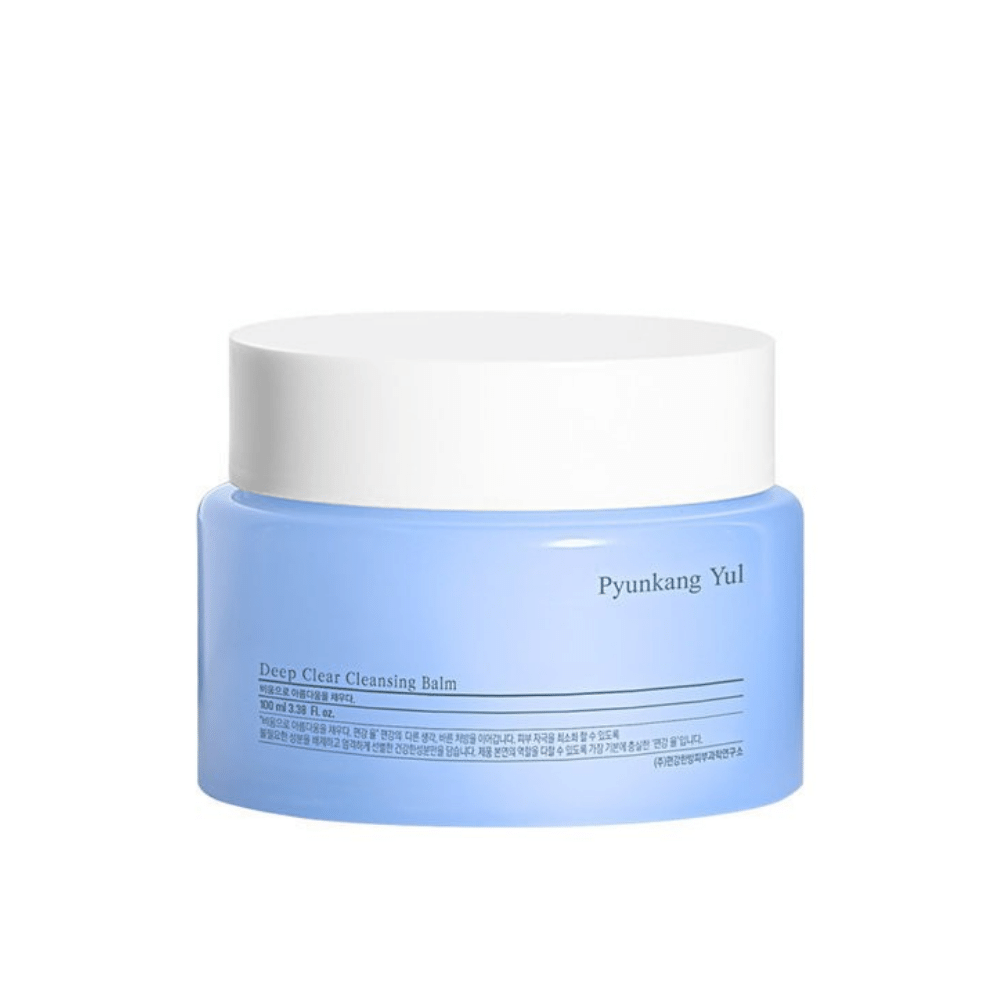 En burk Pyunkang Yul Deep Clear Cleansing Balm 100ml på vit bakgrund.