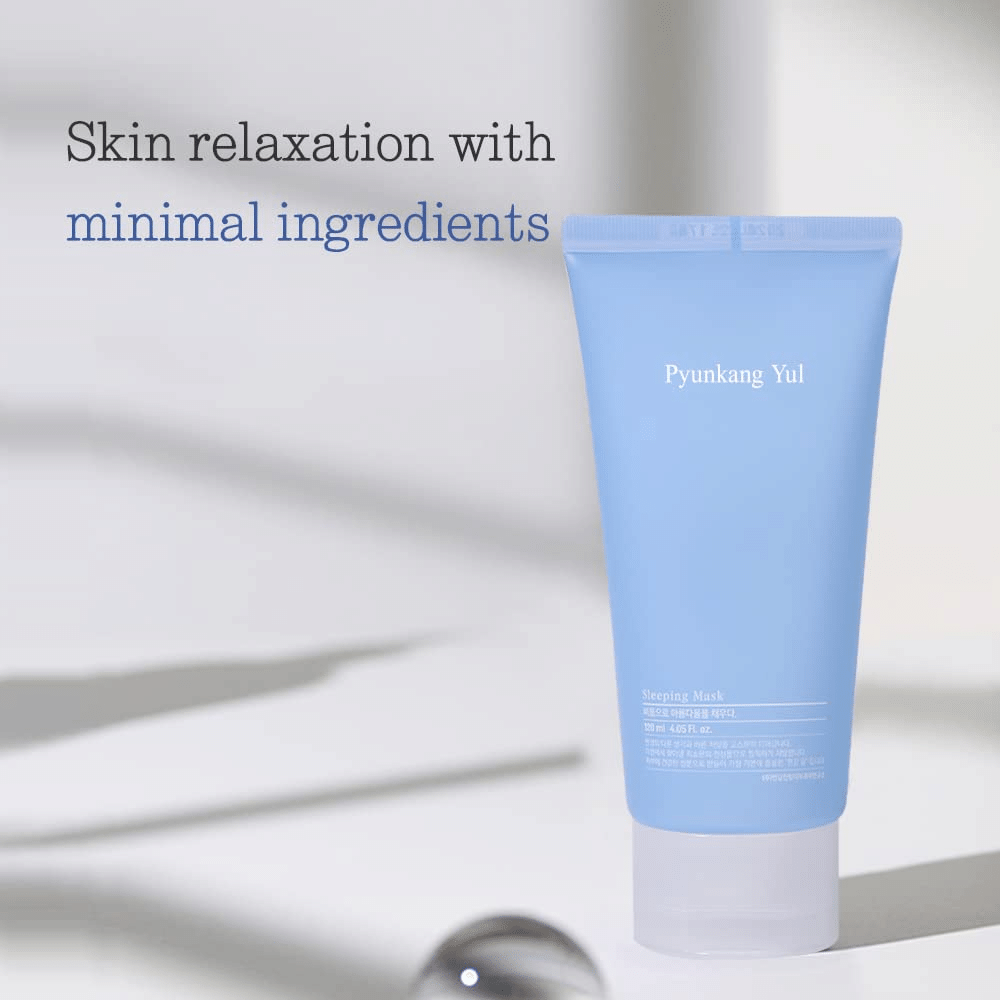 Hudavslappning och återfuktning med Pyunkang Yul Sleeping Mask 120ml för en utvilad hy.